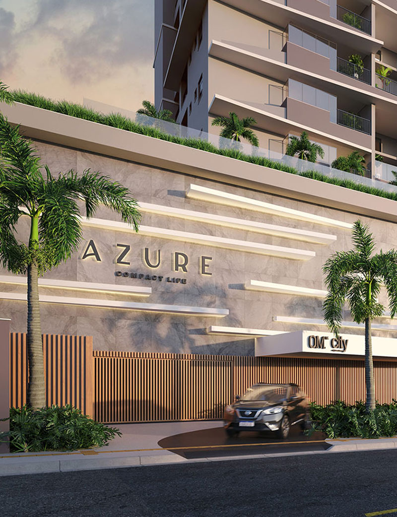 City Azure Compact Life, apartamentos na Rua 135, 231 - Seto